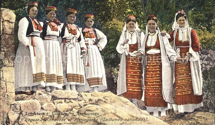 Trachten Kroatien Raguse Konavoke et Hercegovke Nationalt