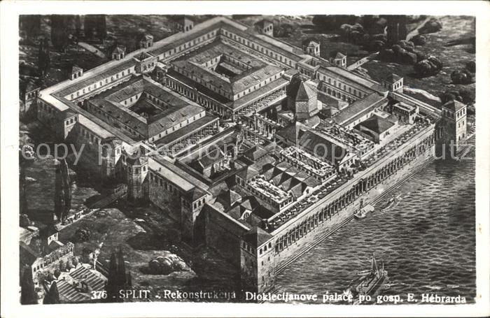 Split Spalato Rekonstrukcija Dioklecijanove palace Di