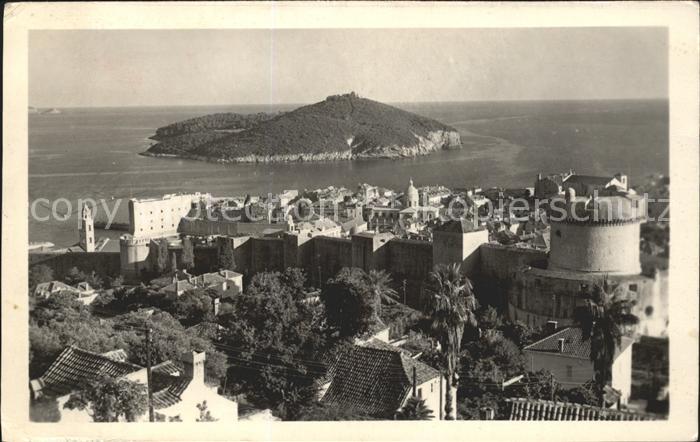 Dubrovnik Ragusa Blick über die Altstadt Stadtmauer Inse