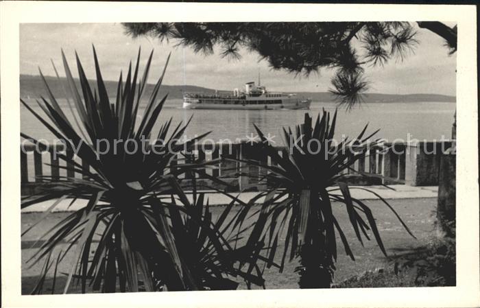 Crikvenica Kroatien Uferstrasse Dampfer