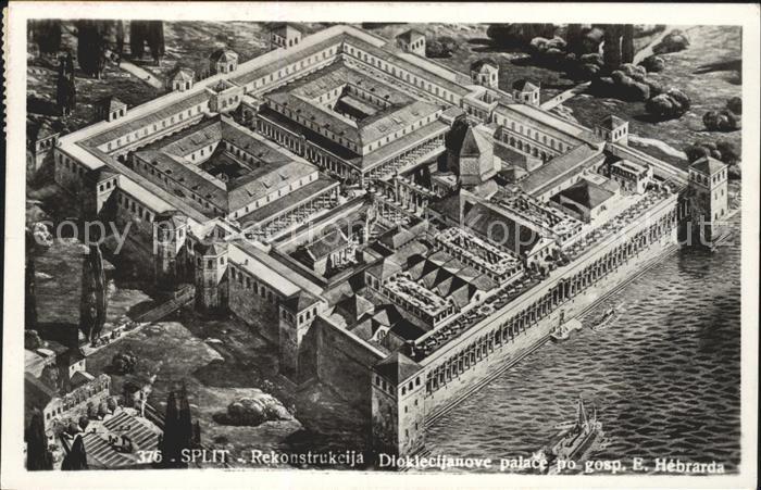 Split Spalato Rekonstrukcija Dioklecijanove palace Diokletianpalast