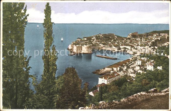 Dubrovnik Ragusa Panorama Hafen Festung