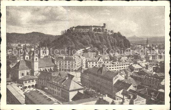 Ljubljana Stadtbild mit Burg
