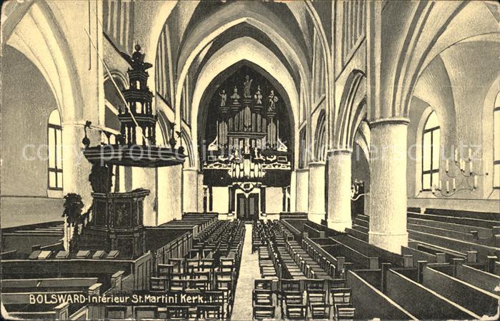Bolsward Boalsert Interieur St Martini Kerk Kirche Kanzel