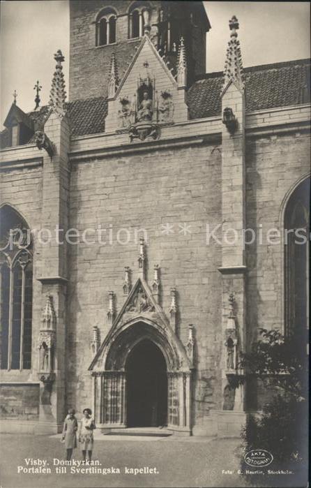 Visby Portalen till Swertingska Kapellet Domkyrka Domkirche