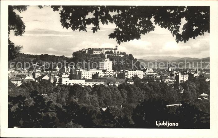 Ljubljana Gesamtansicht mit Burg