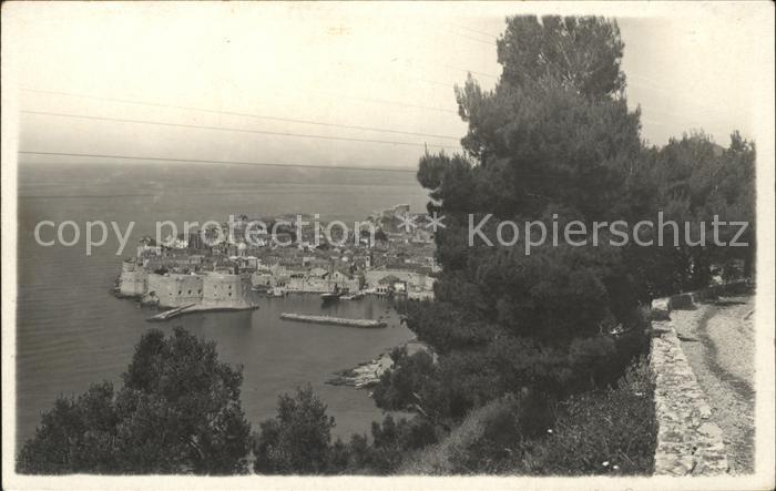 Dubrovnik Ragusa Blick auf die Altstadt Festung Hafen