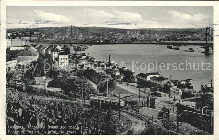 Beograd Belgrad Pogled na juzni dio grada Panorama Bruecke