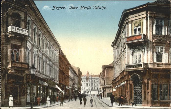 Zagreb Ulica Marije Valerije Strassenpartie