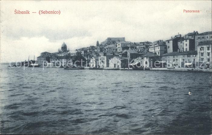 Sibenik Ansicht vom Meer aus