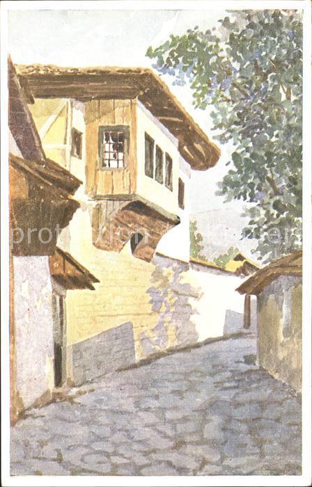 Sarajevo Das alte bosnische Haus Kuenstlerkarte