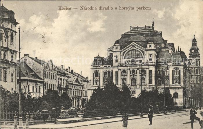 Kassa Kosice Kaschau Slovakia Narodne divadlo s hornym parkom