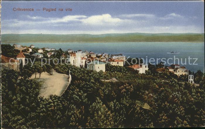 Crikvenica Kroatien Pogled na vile Villas