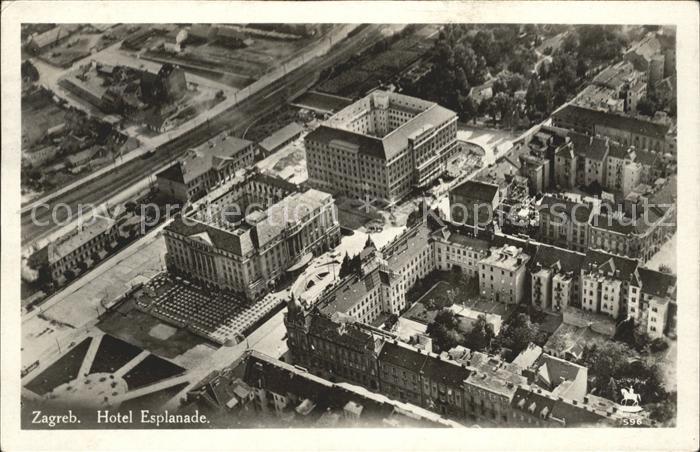 Zagreb Hotel Esplanade Fliegeraufnahme