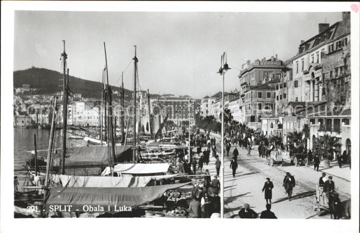 Split Spalato Obala i Luka am Hafen