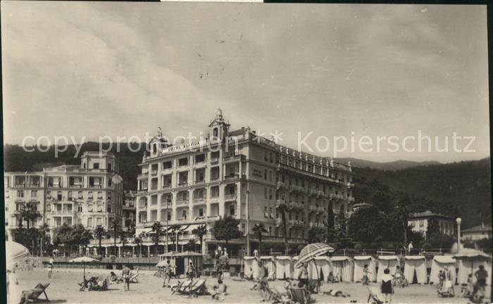 Opatija Abbazia Hotel Slavija Strand