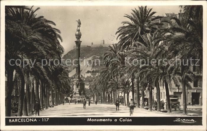 Barcelona Cataluna Monumento a Colon