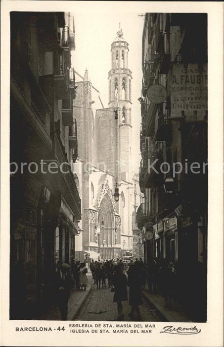 Barcelona Cataluna Iglesia de Sta. Maria del mar