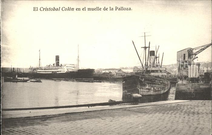 Madrid Spain El Cristobal Colon en el muelle de la P