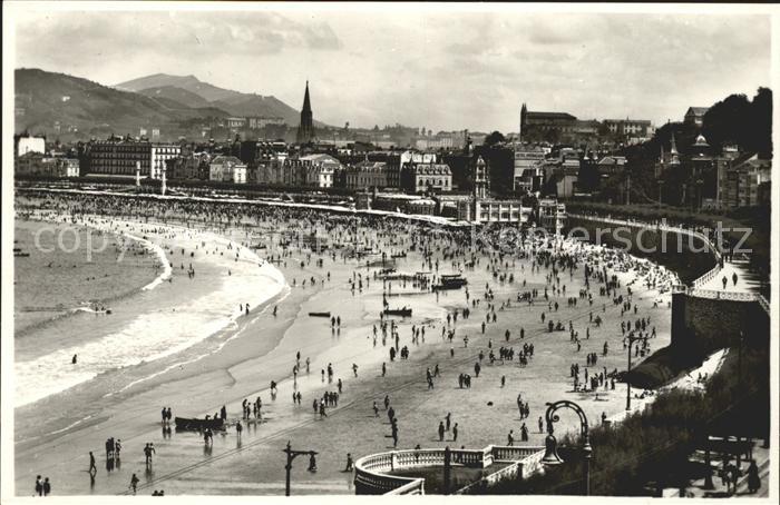San Sebastian  Pais Vasco ES vista desda Mira Concha