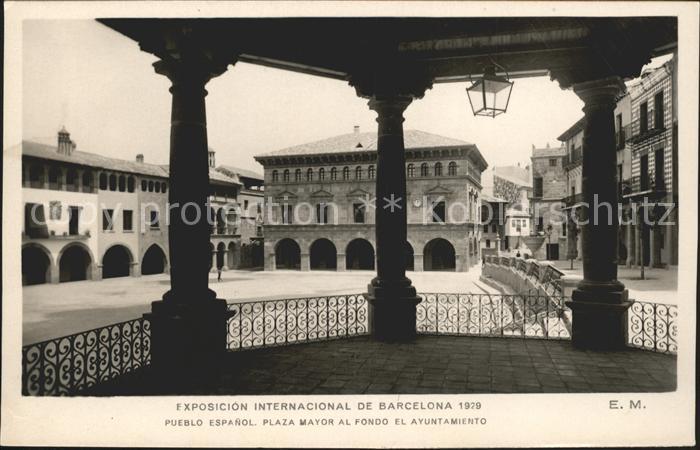 Barcelona Cataluna exposicion internacional de Barcelona 1929 pueblo espanol pla