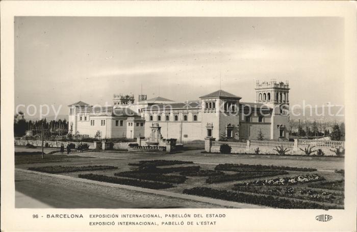 Barcelona Cataluna Exposicion internacional Pabellon del Estado