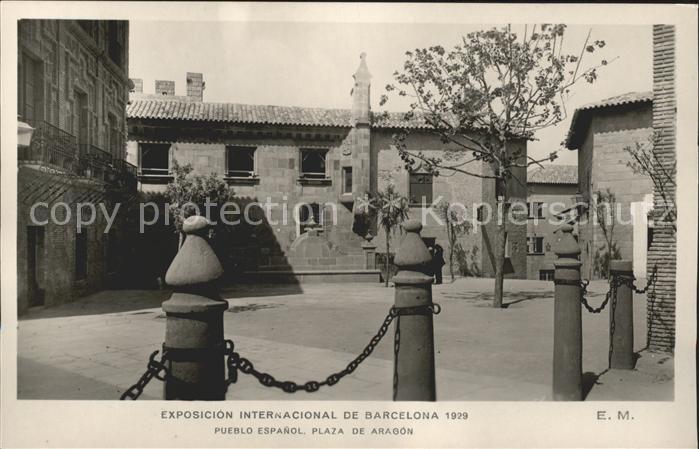 Barcelona Cataluna pueblo Espanol plaza de Aragon