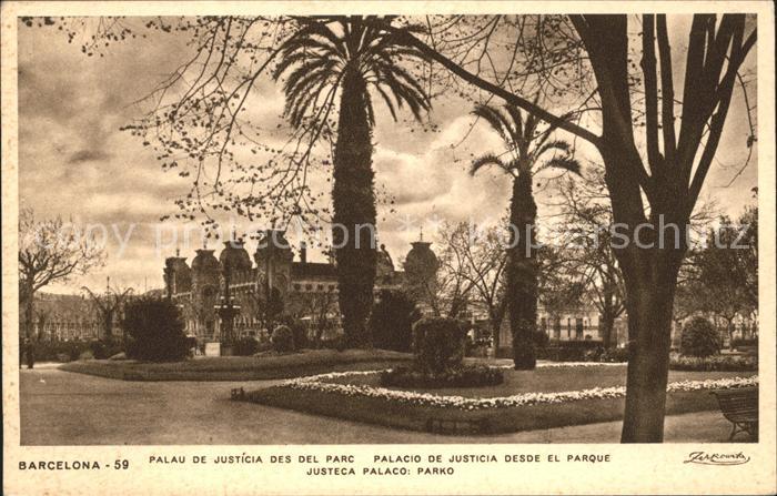 Barcelona Cataluna palacio de justicia desda el parque
