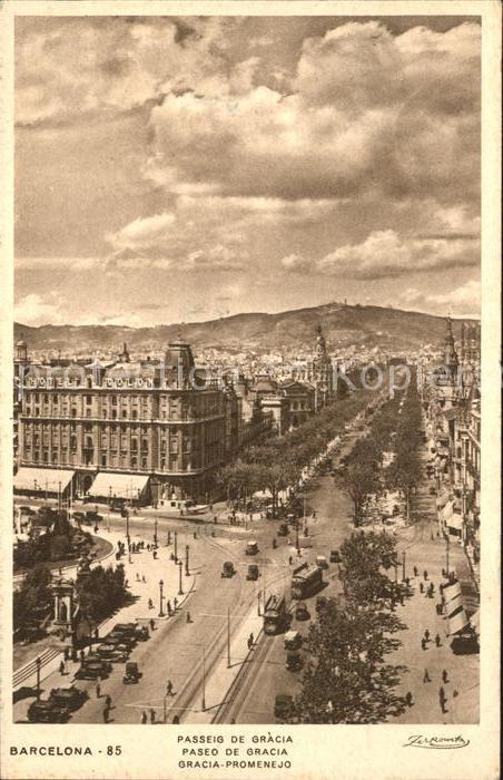 Barcelona Cataluna paseo de gracia