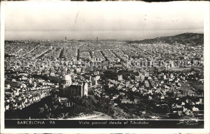Barcelona Cataluna Vista parcial desda el Tibidabo