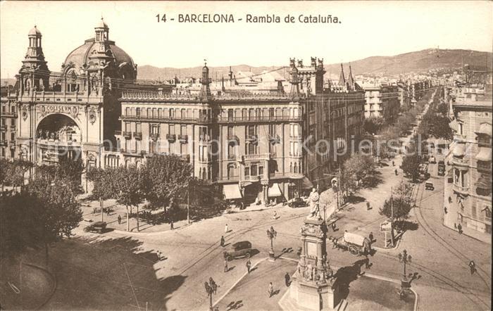 Barcelona Cataluna Rambia de Cataluna
