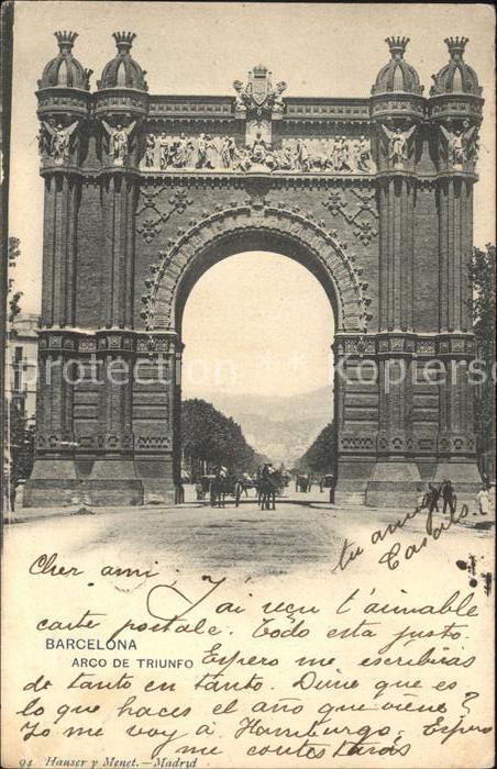 Barcelona Cataluna Arco de Triunfo