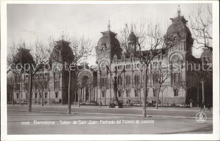 Barcelona Cataluna Salon de San Juan Fachada del Palacio d