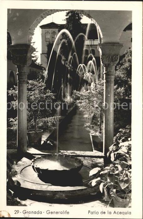 Granada Andalucia Generalife Patio de Acequia
