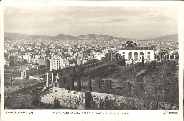 Barcelona Cataluna vista Parque de Montjuich