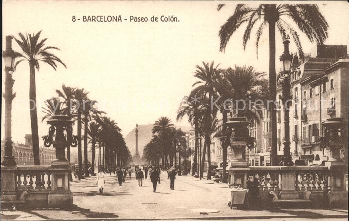 Barcelona Cataluna Paseo de Colon