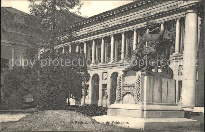 Madrid Spain Estatua de velazquez