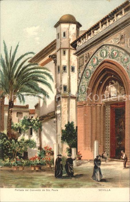 Sevilla Andalucia Portada del Convento de S. Paula