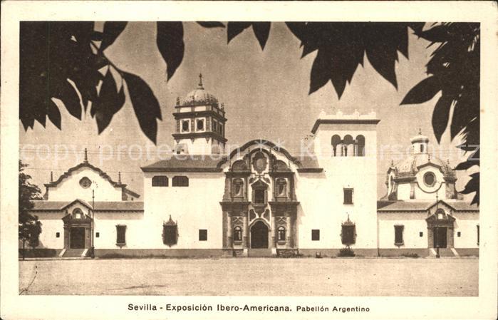 Sevilla Andalucia Exposicion Ibero Americana Pabellon Argentino