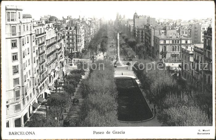 Barcelona Cataluna Paseo de Gracia