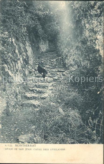 Montserrat Kloster atajo de San Juan canal dels avellaners