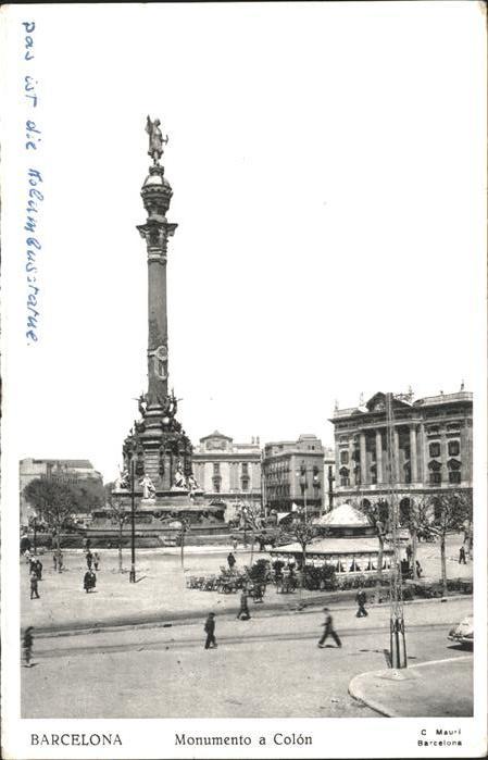 Barcelona Cataluna Monumento a Colon