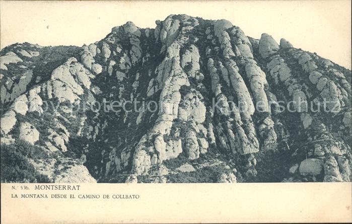 Montserrat Kloster la montana camino de collbato
