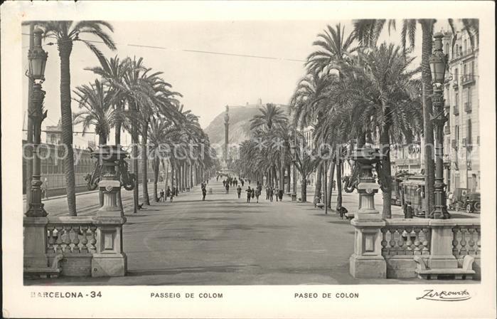 Barcelona Cataluna Paseo de Colon