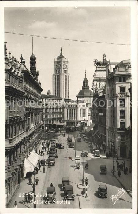 Madrid Spain Calle de Sevilla