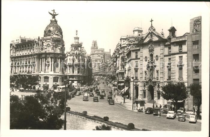 Madrid Spain Calle de Alcala avenida de Jose Antonio