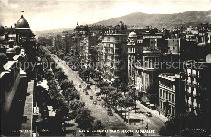 Barcelona Cataluna Generalismo hacia Pedralbes