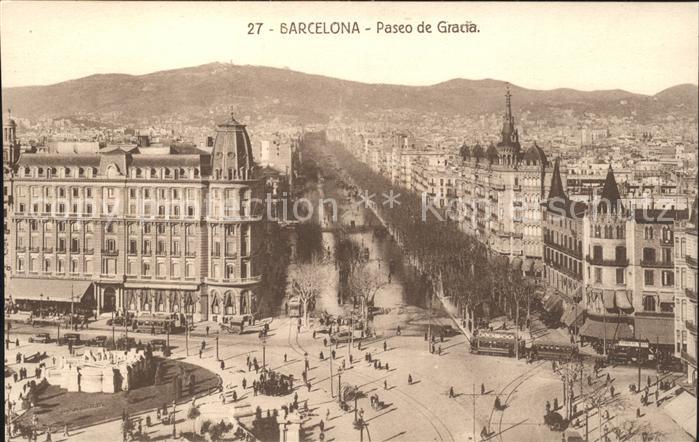 Barcelona Cataluna Paseo de Gracia