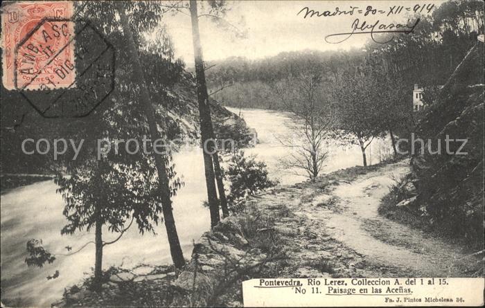 Madrid Spain Pntevedra Rio Lerez Paisage en las Acenas