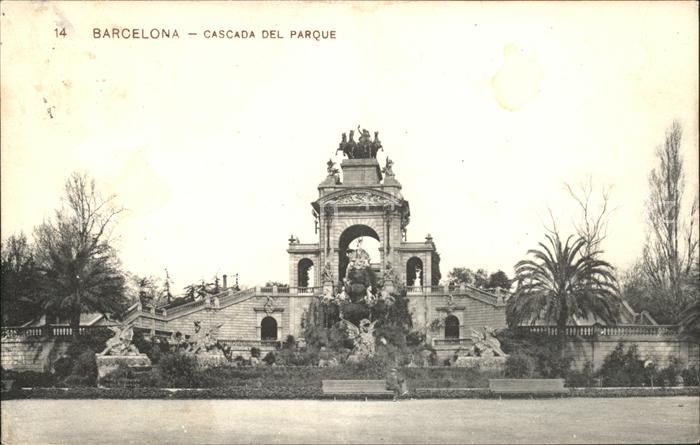 Barcelona Cataluna Cascada Parque